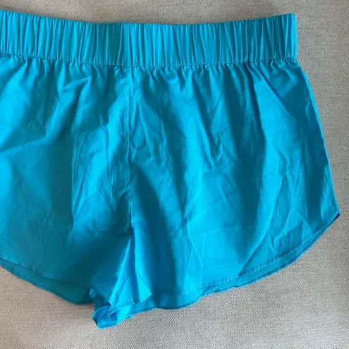 The Bar Pool Blue Cotton Shorts