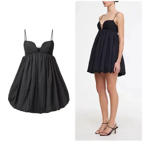 Acler Palermo Mini Dress Size 10 Black