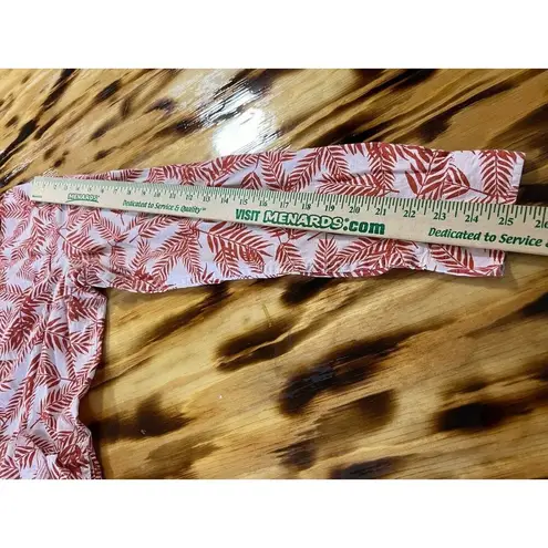 Duluth Trading Co Size Large Tunic Top Hemp Organic Cotton Pockets Button Travel Orange