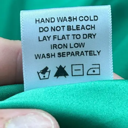 Majorelle Revolve Laurena Mini Dress in Green Satin Size Medium Homecoming