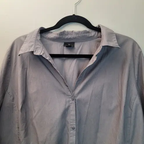 Worthington  Gray Button-Up