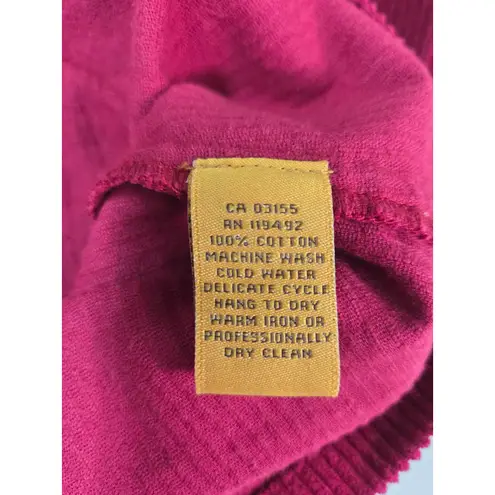 VTG 1990s–2000s April Cornell Corduroy Mini Dress Embroidered Pockets M/L Red Size M