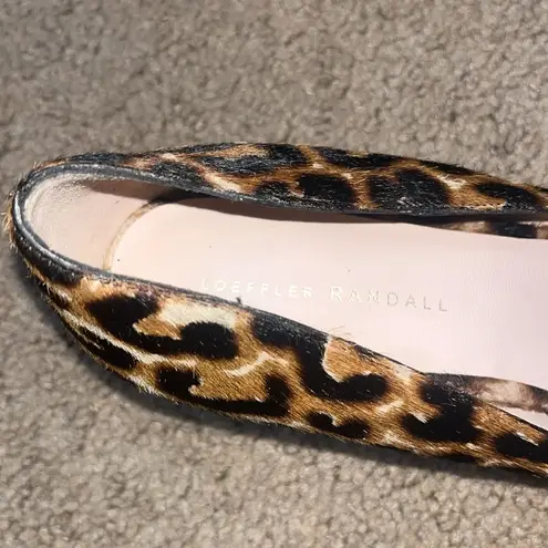 Loeffler Randall Jane Leopard Calf Hair Mid Heel Pump 11