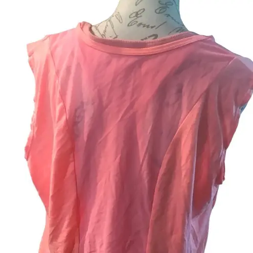 Tangerine Two Layer Tank Top and Cover Up Medium