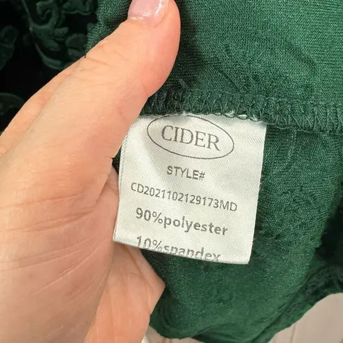 Cider Women’s Medium Green Velvet Halter Mini Dress