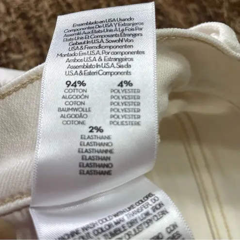 MOTHER The Rambler Cargo Ankle Jeans in Cream Puffs Size 28