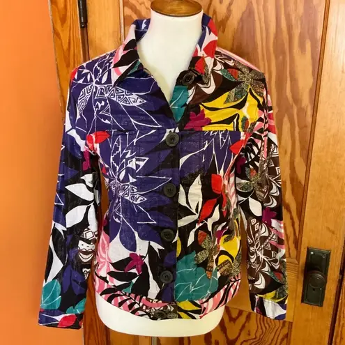 Vintage 90s colorful shimmery jacket
