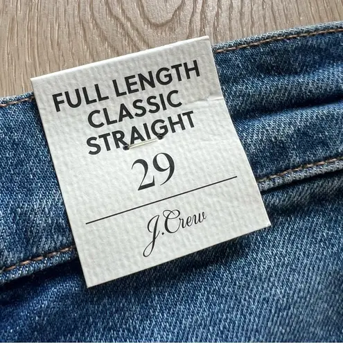 J.Crew  NWT Full Length Classic Straight Leg Jeans Size 29