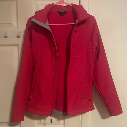 Kirkland Signature Womens Kirkland Pink Water-Repellent Wind Resistant Softshell Jacket Size Small thumbnail 6