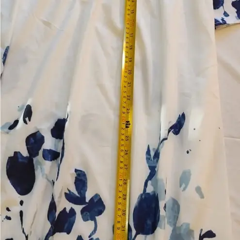 Womens White Floral Maxi Dress Colorful Flowers Summer Flower Print Size XL