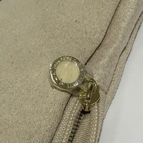 Bvlgari Parfums Cosmetic Gold Beauty Make Up Pouch Bag Travel New