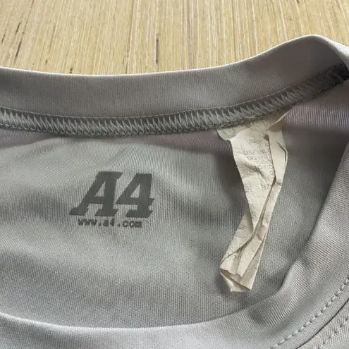 Lake View Wildcats High School Gray Red Black Short Sleeve Cationic Tee Large