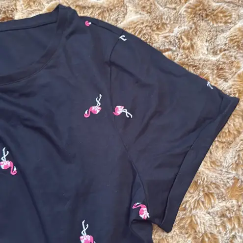 Vintage America Black Cherry Print Women's Top size XXL