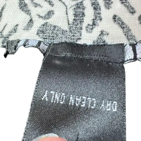 Anne Carson 100% Linen Leopard Print Full Zip Lightweight Jacket Size 1X