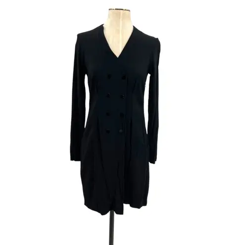 Sandro Double Breasted Blazer Dress Long Sleeve Black Size 1 US 4