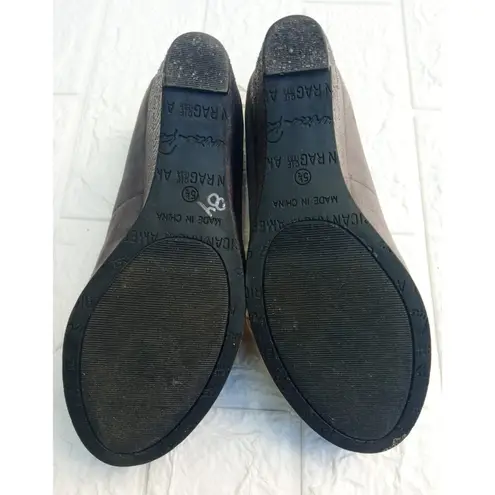 American Rag Cie Women's Grey Heels Shoes Upper Textile Heel 3.5" Size 5.5 Gray