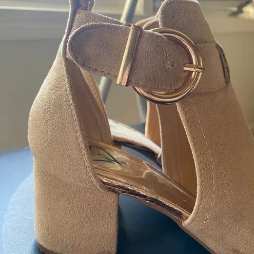 Windsor Suede Open Toe Block Heels