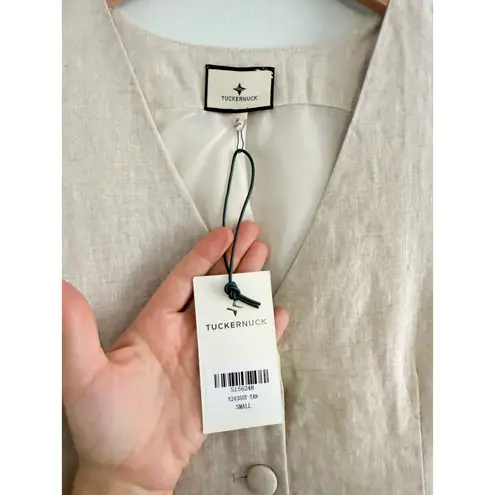 Tuckernuck | NWT Freya Linen Swing Vest | Sz S