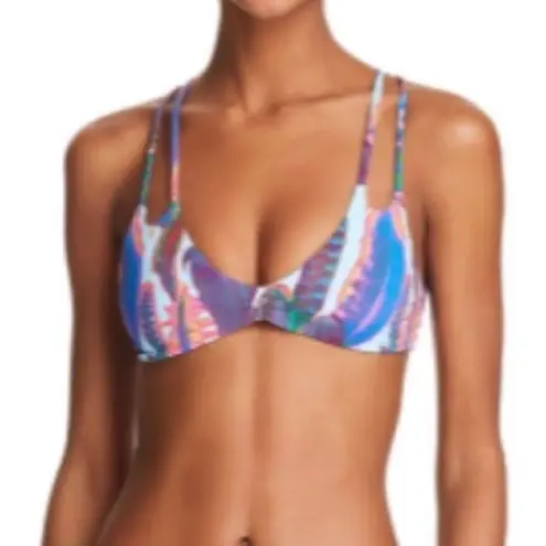 PilyQ New. feather teeny halter bikini.