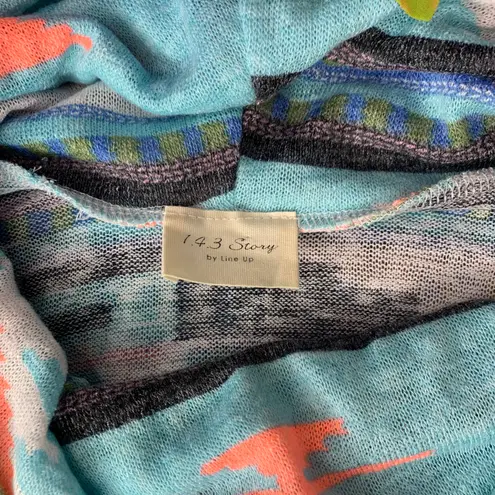 143 Story NEW Boutique Tribal Print Knit Top