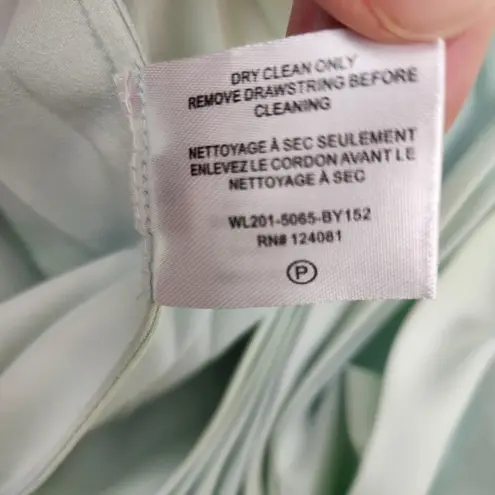 Proenza Schouler Pleated Georgette Midi Skirt Yellow Blue Size Small NWT