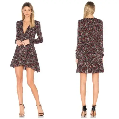 ALC Frank ALC Renata Black Floral Mini Dress