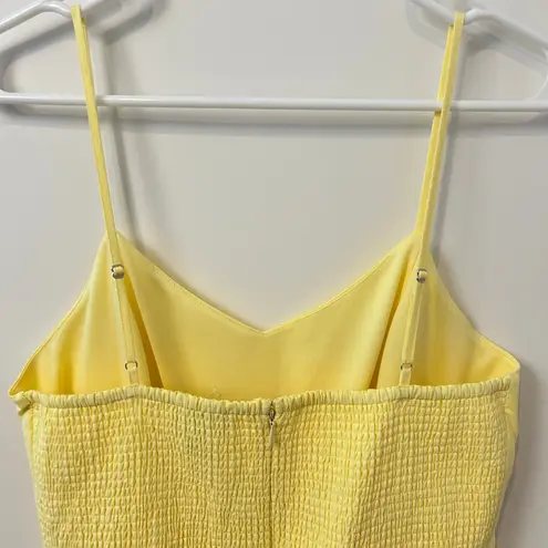 Calypso St. Barth Butter Yellow Cotton Midi Dress Eyelet Boho Resort Feminine