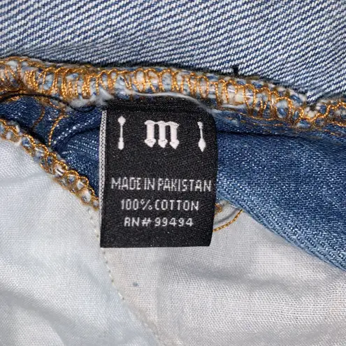 Spoon Jeans Spoon Graffiti Graphic Short Overalls Denim Blue Jean Shortalls Women Size M