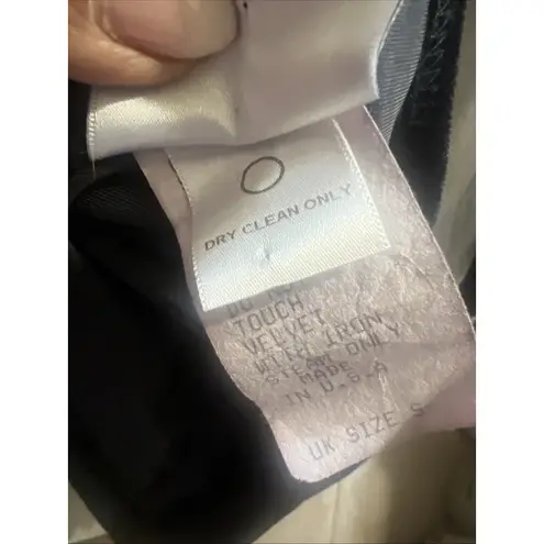 Tadashi Shoji Tadashi Vintage Velvet Bell Sleeve Size XS Laser Cut Sleeve Wrap Front Asymmetry