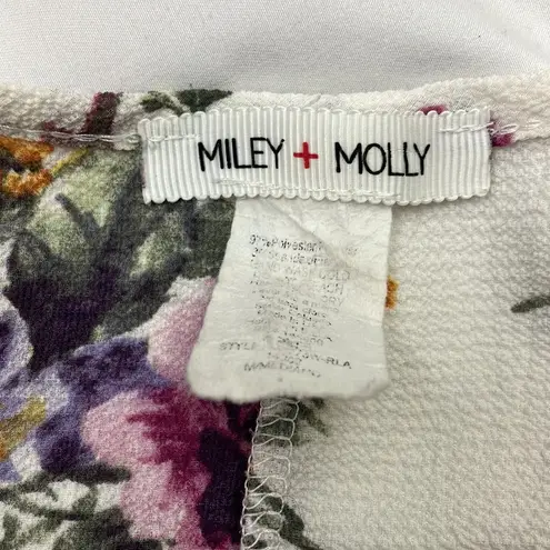 Miley + Molly floral print long sleeves blouse size small