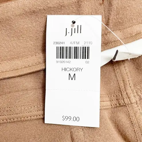 NWT J. Jill Vegan Leather Slim Pants in Hickory Brown Women’s Size Medium NEW