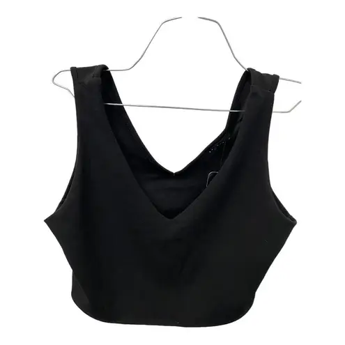 NWT 21 Saints Crop Top XL Black Double V