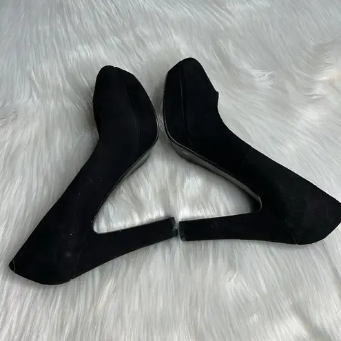 Jessica Simpson Jesica Simpson Black Suede Platform Heels