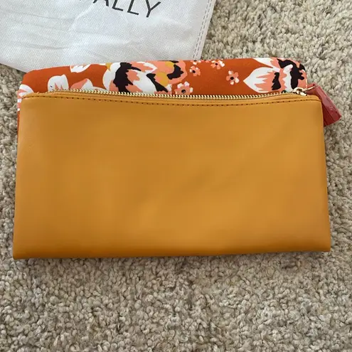 Rachel Pally Floral Canvas Reversible Clutch Handbag New FabFitFun $60- Warm