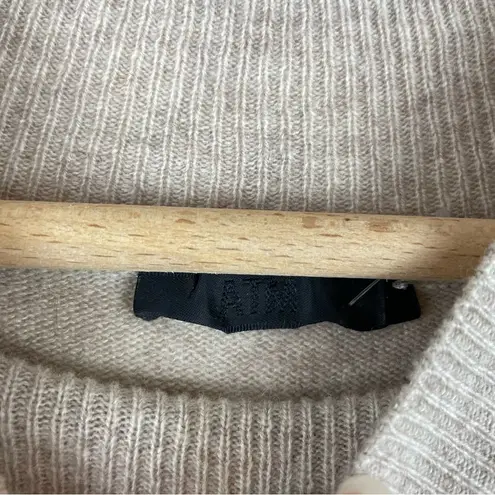 ATM Anthony Thomas Melillo Mock Neck Wool Cashmere Sweater Sz Small Tan