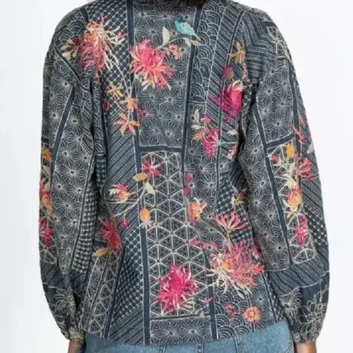 Johnny Was Embroidered Viviana Bishop Sleeve Kimono NWT