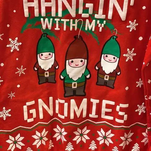 Retro Christmas Sweater Sweatshirt Hangin with My Gnomies Red M Size M