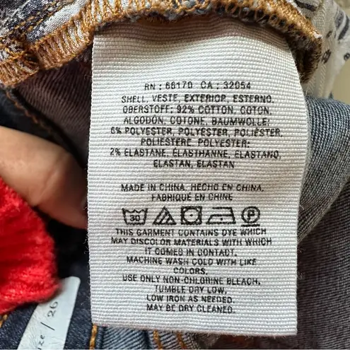 Anthropologie  Pilcro High Rise Bootcut Button Hem Jeans