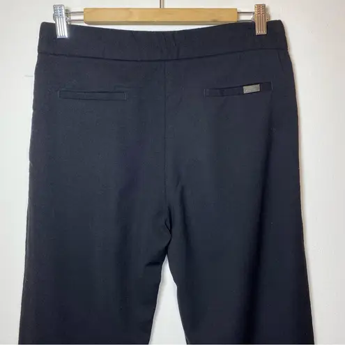 Massimo Dutti | High-Rise Straight Leg Business Casual Trouser Pants Black Sz 4