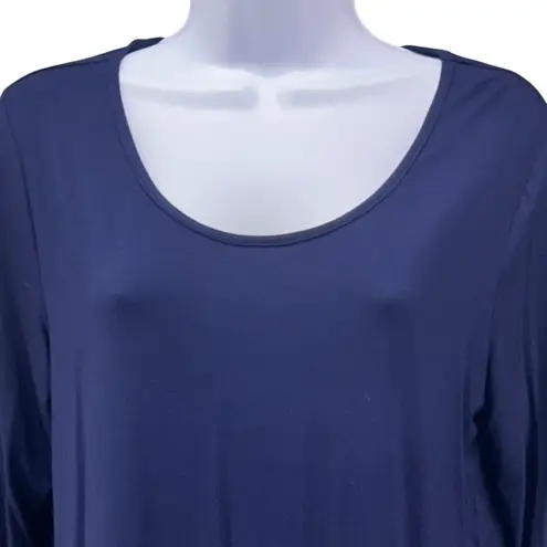 Soma Womens Shirt Size XS Oversized Sleep Shirt Relaxed Fit Loungewear Navy Blue