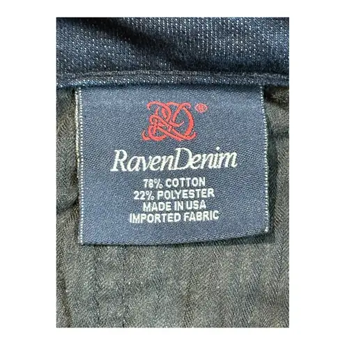Raven Denim Sadie Bootcut Jeans Dark Wash Mid Rise Jeans Women Size 29 Blue
