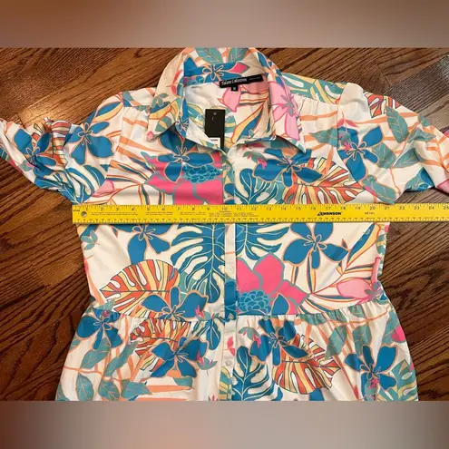 Tolani Collection Martina Tropical Print Maxi Dress M NWT