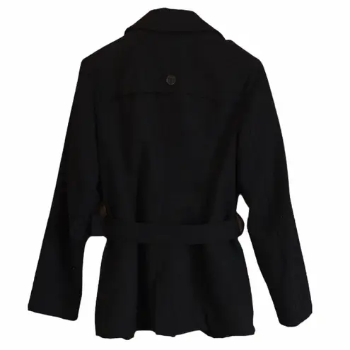 Bongo  Wool Pea Coat Black Size XL