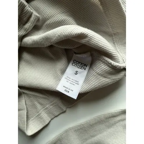 Cotton Citizen $90 New Verona Crop Long Sleeve - Gray - Small