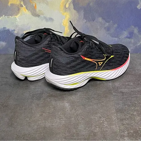Mizuno Wave Rider 28 Womens Black/Evening Primrose Running Shoes Size 7