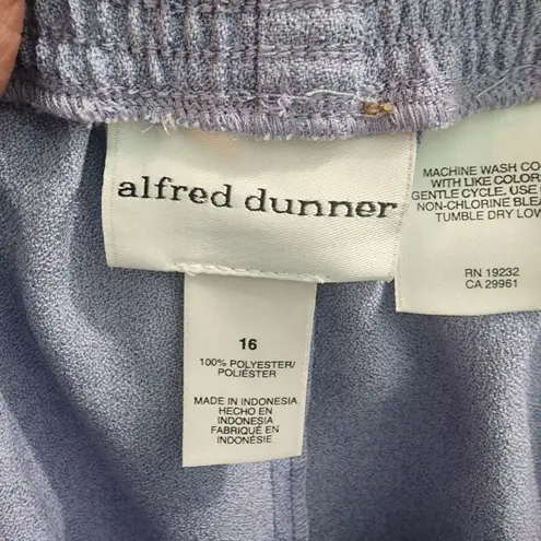 Alfred Dunner Womens Size 16 Vintage Skirt Gray Japanese Style Belted