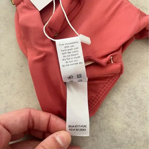 ANDIE NWT Swim Sicily Top Punch Pink XS Underwire Cups Bikini Bra Style Coral