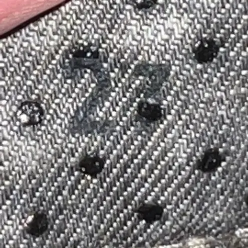 BLANKNYC WOMEN GRAY ACID WASH JEANS WITH BLACK RHINESTONES STYLE 27Q