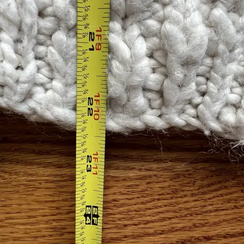 Vivienne Tam Chunky Knit Turtleneck Sweater White Wool Blend Textured Women's Sm