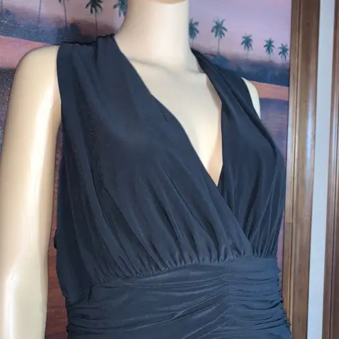 Evan Picone Black Empire Waist Cocktail Dress Size 16